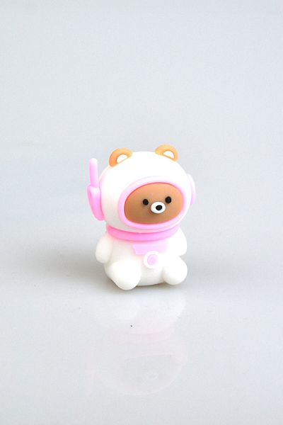 Kids Like Cute Teddy Bear Silicone Pencil Sharpener - Premium Quality