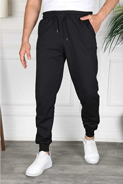 Adrift Μαύρο Χρώμα Ανδρική φόρμα Jogger Bottom Slim Fit JGR12