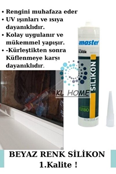 KL HOME Profesyonel Kalite Beyaz Renk Silikon