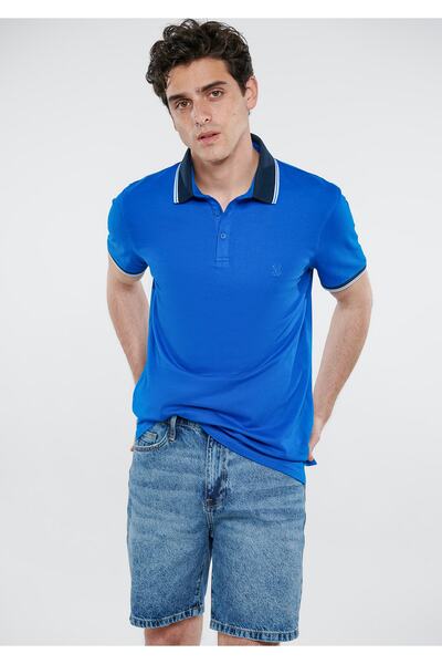 Mavi Polo Tişört Slim Fit / Dar Kesim 0611566-70895