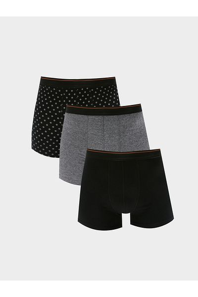 LC Waikiki Boxer Shorts - Black - 3-pack