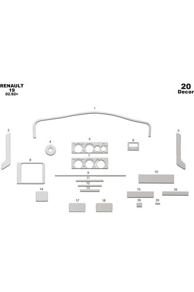 meriç cockpit design ميريتش ®   رينو 19 يوروبا توربيدو أمامي مطلي ألومنيوم 20...