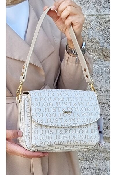 Just Polo حقيبة كتف وحقيبة كروس نسائية مكونة من حزامين و3 أقسام