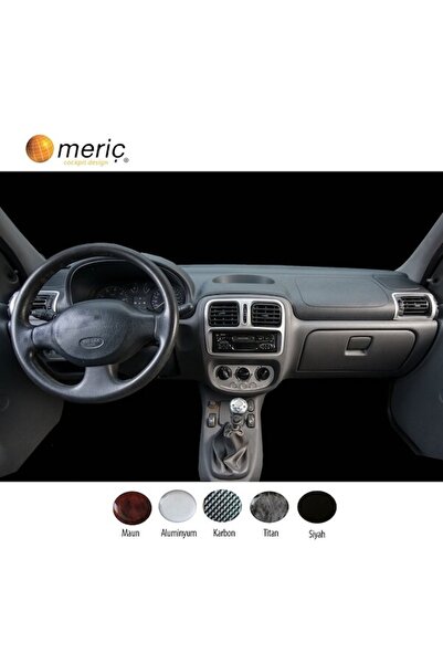 meriç cockpit design ميريتش ®   رينو كليو توربيدو امامي مطلي الومنيوم 18 قطعة...