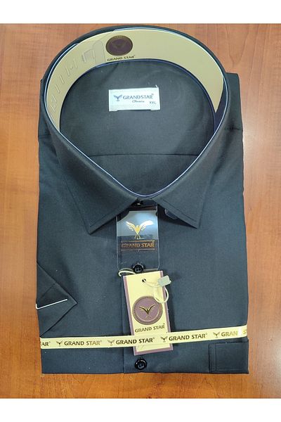 Grand Star Класическа мъжка риза Güncüoğlu Dacron с къс ръкав и джоб
