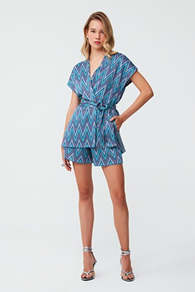 JOIN US Cep Detaylı Mavi Şort