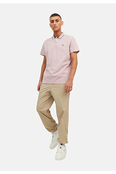 Jack & Jones Poloshirt LOGAN Polo Kurzarmshirt, Kontraststreifen und Logo-Details