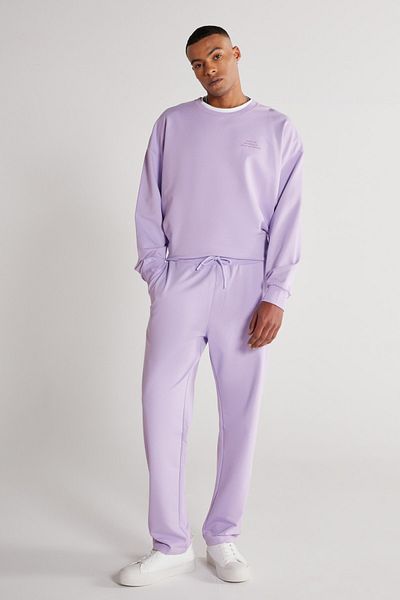 AC&Co / Altınyıldız Classics Unisex Lilac Standard Εφαρμογή κανονικής κοπής με τσέπη, ελαστικό αθλητικό παντελόνι