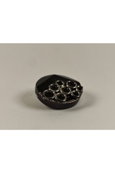 Kariyer Astar 10 Pieces of Buttons with 3 Cm Feet and Black Black Edge Inside