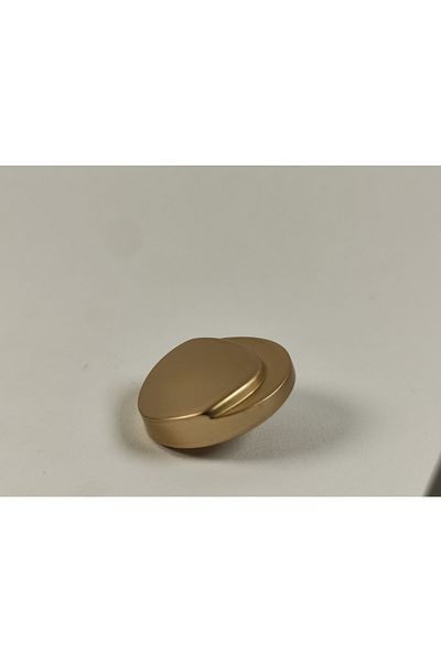Kariyer Astar 2.5 Cm Footed Matte Gold Metalized Detailed 10 Pieces Buttons
