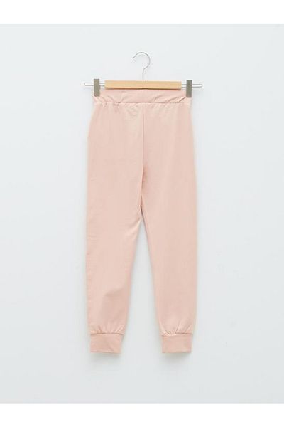 LC Waikiki Pantaloni de sport pentru fete cu talie elastică cu slogan imprimat (W1)