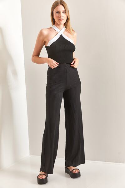 Bianco Lucci Dámské kalhoty s elastickým pasem