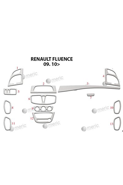 meriç cockpit design ميريتش ®   رينو فلوينس توربيدو امامي مطلي الومنيوم 13 قط...