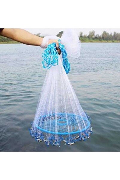 Blue Ocean Çemberli Amerikan Serpmesi  0,33 mm Misina Örgü 4 kg Kurşunlu