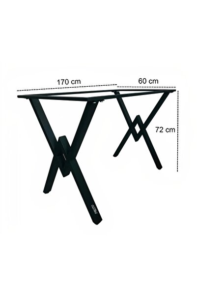 Presto Klump X Ayak Retro Metal Masa Ayağı 60x170