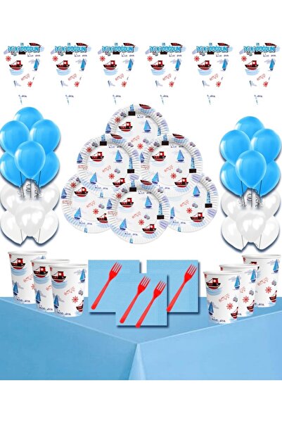 Yogi parti Σετ προμηθειών για πάρτι γενεθλίων Sailor για 16 άτομα