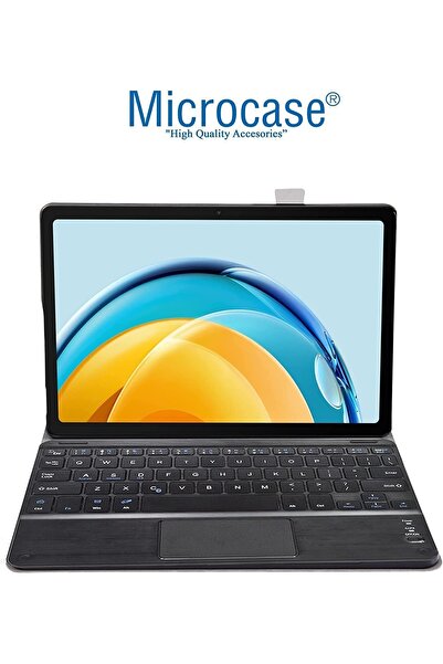 Microcase Honor Pad X8 - تابلت 10.1 بوصة، متوافق مع البلوتوث، لوحة اللمس ولوحة المفاتيح + حافظة حامل - Bkk2