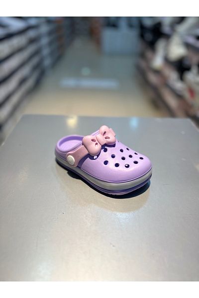 Akınal Bella Girl's Bow Lighted Slippers