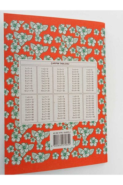 Moshi Moshi Moshi School Notebook A5 80 Sheets Checkered (3 Pieces)