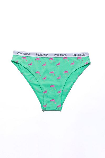 Paul Kenzie Γυναικεία Slip Panties με σχέδια - Couple Collection Pink Birdy