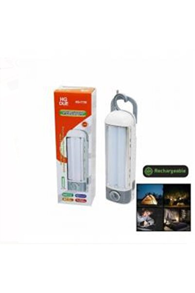 ROZIA 2 Floresan Görünümlü Led Şarjlı Işıldak Hg-7738 Acil Durum Işığı