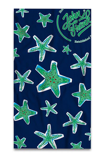 John Frank Patterned Multicolored Beach Towel