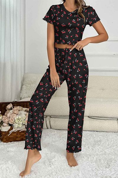 Çeyize dair herşey Set Pijama Cherry - Model 6426
