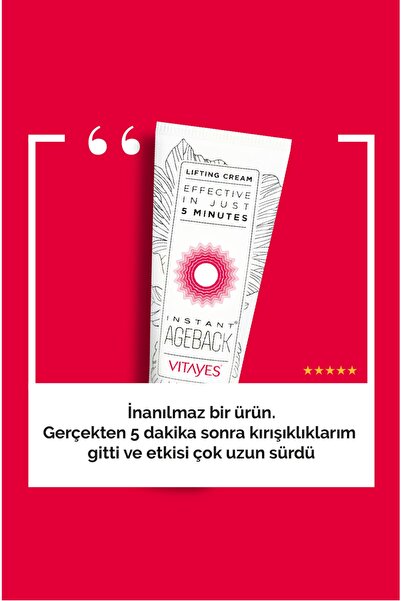 VITAYES 5 Dakikada Etkili Yüz Göz Çevresi Germe Kremi Ve Mor Halka Karşıtı Göz Çevresi Serumu Avantajlı Set