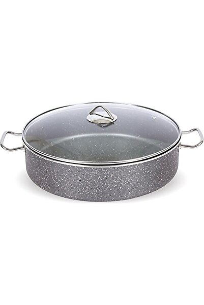 Gelincik Alkar Endüstriyel Basık Granit Tencere 40cm
