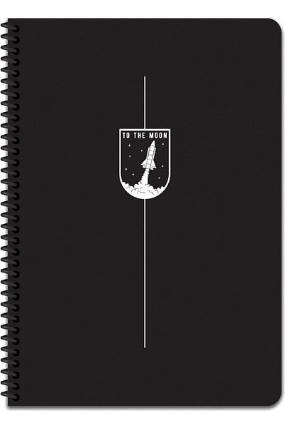 KESKİN COLOR A4 Lined Notebook Space - To The Moon