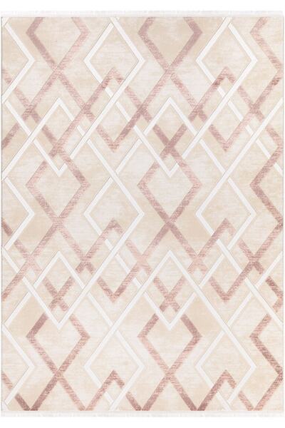 İpek Mekik Halı Gaspara 14901 Yumuşak Dokulu Etnik Ve Modern Desenli Makine D...