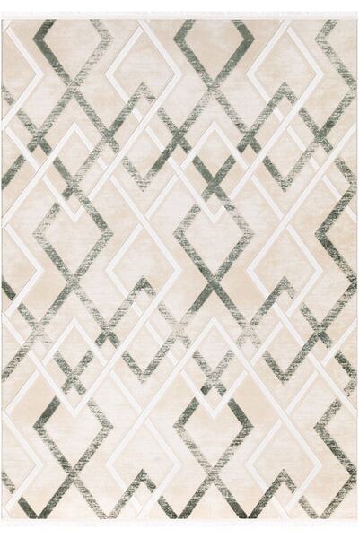 İpek Mekik Halı Gaspara 14902 Yumuşak Dokulu Etnik Ve Modern Desenli Makine D...