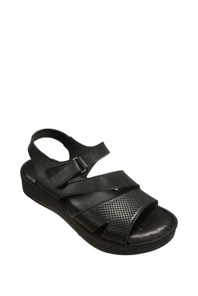 Aren Women's Thick Sole Genuine Leather Sandals