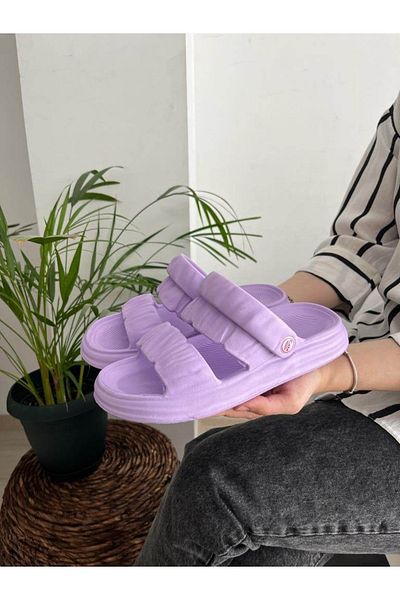 Behtah Kundura Dungi duble Anti-alunecare Talpă groasă Moale Lumină Confortabil Marea piscină Plajă Zilnic Sandale damă Papuci
