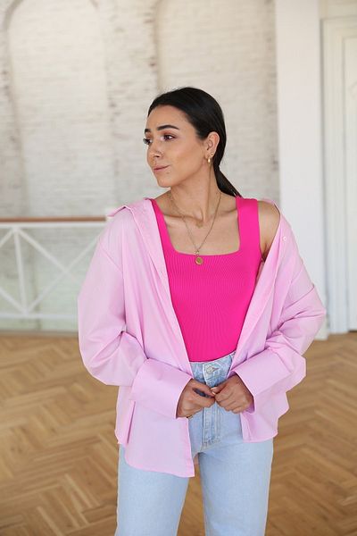 Jose Clothing Bluză de damă, cu gât pătrat, cu bretele groase