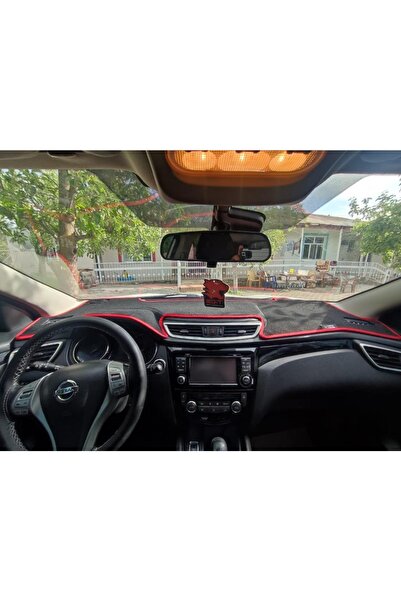 LeeWillson سجادة حماية Nissan Qashqai Glovebox مناسبة لموديلات 2015+ حافة سود...