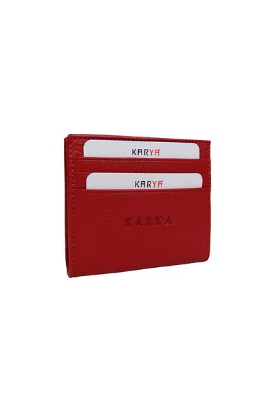 Karya Deri Unisex 100% Genuine Leather Card Holder Wallet 00200