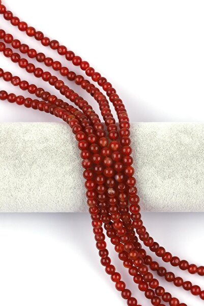 Alibaba Doğaltaş Açık Kahverengi Akik Doğal Taş Dizi 6 Mm Küre Kesim