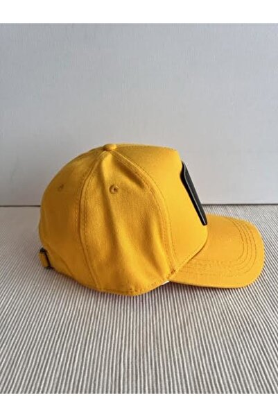 CosmoOutlet Стенлі Кубрик Знімний логотип Регульована унісекс жовта кепка