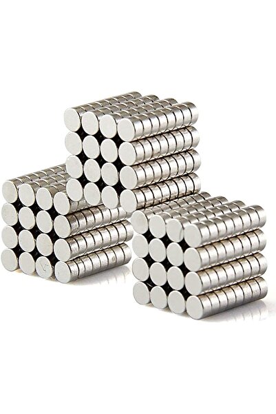 Hdg 100 Adet Minik Yuvarlak Neodyum Mıknatıs Magnetler Çap:5mm Kalınlık 1,5 Mm