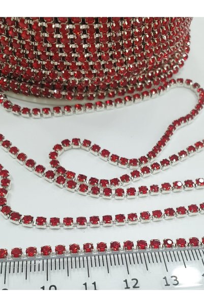 CRYSTALSHOP Stone Strip - Ss12 (2.5mm) Red (5 METERS)