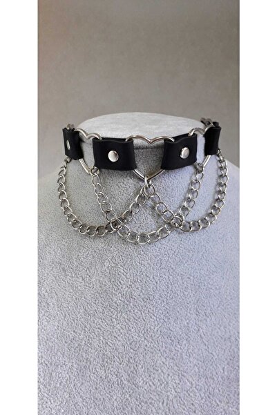 Fugusugu Heart Gothic Choker Kolye