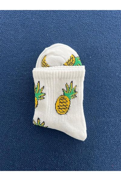 Touz Λευκές κάλτσες Pineapple Unisex College