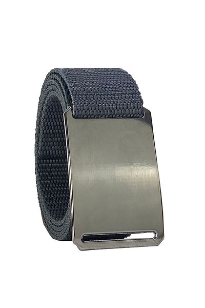 GoDeri 2023 New Season - Unisex Nickel Matte Flat Buckle and Smoke Column Belt 4 Cm Cut