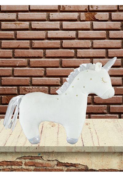 Oyuncakfabrikasi Plush Unicorn Soft Pillow 35 cm