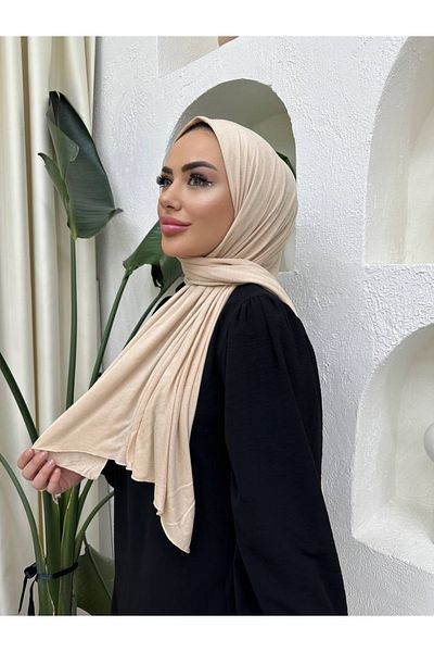 useev Combed Cotton Shawl Cream 0001