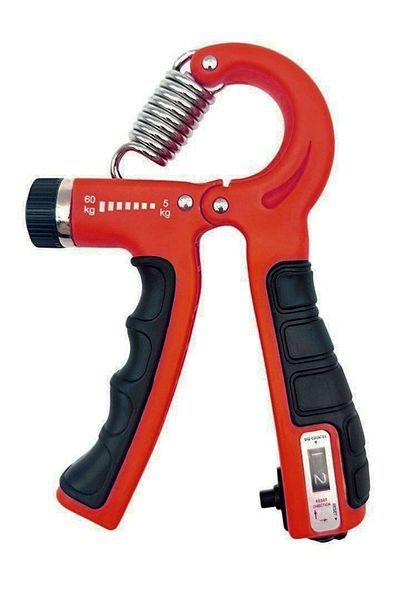 Jet Hand Spring Large Size Counter 560kg Adjustable Resistance Hand Wrist Strengthening Fitness Equipment Red