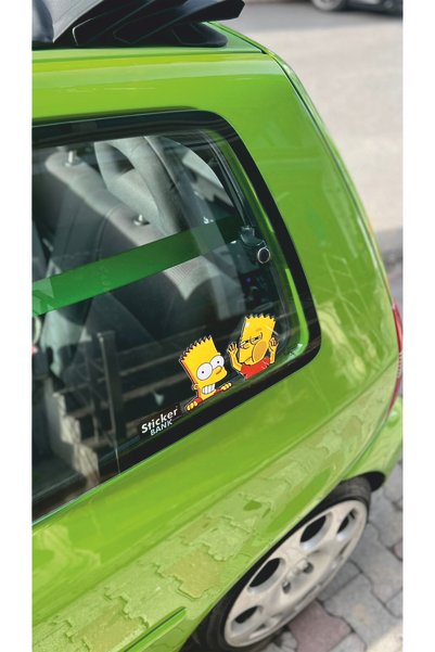 Sticker Bank ملصق سيارة سيمبسون-1