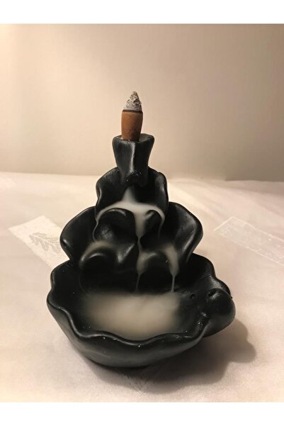 Aksan Aksesuar Siyah Vadapat Zen Şelale Geri Akış Tütsülük - Buhurdanlık - De...