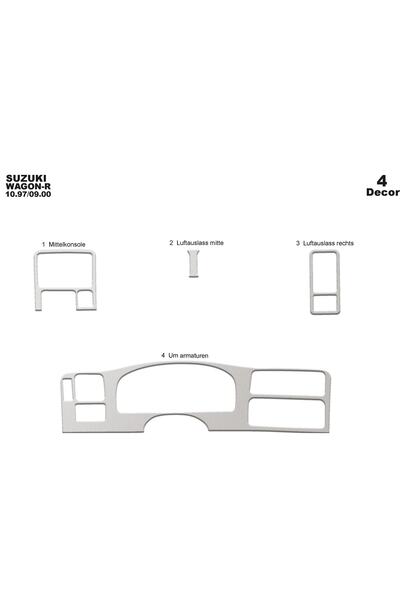 meriç cockpit design ميريتش ®   سوزوكي واجون-ار توربيدو امامي مطلي الومنيوم 4...